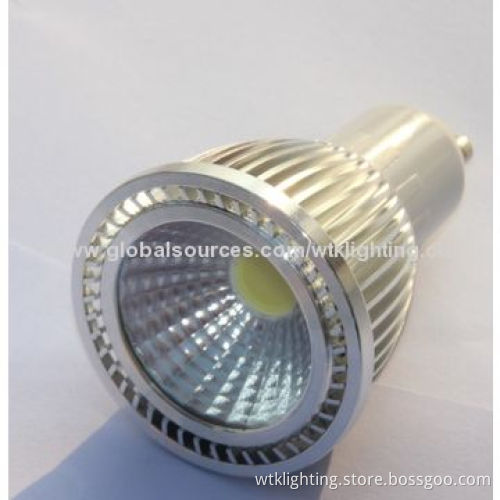 7W COB LED Spotlight, 560lm/GU10/MR16/E27 Base/Aluminum Housing/2,700-3,500/3,500-5,000/5,000-7,000K